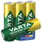 Varta Rechargeable AA Batteries, Pack of 4 Varta Rechargeable AA Batteries, Pack of 4