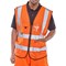 Beeswift Executive Hi Viz Waistcoat, Orange, 3XL