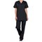 Cherokee Professional V-Neck Scrub Top, Black, Large