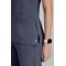 Barco One Pulse Scrub Top, Steel Grey, XS
