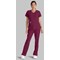 Skechers SK101 Breeze Female Scrub Top, Wine, Size 2XL