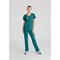 Skechers Female V Neck Scrub Top, Teal Blue, XS