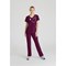 Skechers Female V Neck Scrub Top, Wine, 2XS