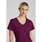 Skechers Female V Neck Scrub Top, Wine, Medium