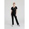 Skechers Female V Neck Scrub Top, Black, 3XL