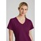 Skechers Female V Neck Scrub Top, Wine, 4XL