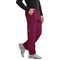 Skechers Unisex Drawcord Scrub Trousers, Wine, 5XL