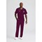 Skechers Unisex Drawcord Scrub Trousers, Wine, 5XL