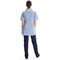 Work in Style Female Nursing Tunic, Sky with White Trim, 34 Inch