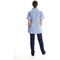 Work in Style Female Nursing Tunic, Sky with White Trim, 48 Inch
