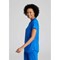 Work in Style Female Nursing Tunic, Navy with Purple Trim, 38 Inch