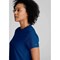 Work in Style Female Nursing Tunic, Navy with Purple Trim, 44 Inch