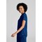 Work in Style Female Nursing Tunic, Navy with Purple Trim, 44 Inch