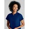 Work in Style Female Nursing Tunic, Navy with Purple Trim, 50 Inch