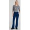 Skechers Slip-ins Glide Knit Flare Scrub Trousers, Navy Blue, XL, Regular Leg