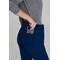Skechers Slip-ins Glide Knit Flare Scrub Trousers, Navy Blue, Medium, Short Leg
