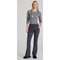 Skechers Slip-ins Glide Knit Flare Scrub Trousers, Pewter Grey, Medium, Tall Leg