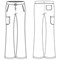 Skechers Slip-ins Glide Knit Flare Scrub Trousers, Pewter Grey, Large, Tall Leg