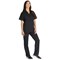 Dickies Signature V-neck Scrub Top, Black, 2XS