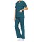 Dickies Signature V-neck Scrub Top, Caribbean Blue, Small