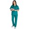 Dickies Signature V-neck Scrub Top, Hunter Green, 2XL