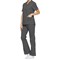 Dickies Signature V-neck Scrub Top, Pewter Grey, XL