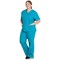 Dickies Signature V-neck Scrub Top, Teal, Large