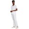 Dickies Signature V-neck Scrub Top, White, Large