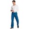 Dickies Signature Drawstring Scrub Bottoms, Caribbean Blue, Small
