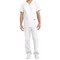 Dickies DKP520C Unisex Scrub Set Top and Trousers, White, Size Small