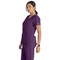 Skechers SK101 Breeze Female Scrub Top, Eggplant, Size Small