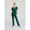Skechers Female V Neck Scrub Top, Hunter Green, Large