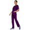 Cherokee Unisex Scrub Top, Eggplant, XL