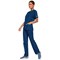 Cherokee Unisex Scrub Top, Navy, 2XS