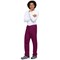 Cherokee Unisex Drawstring Scrub Trousers, Wine, XL