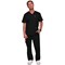 Cherokee Revolution WW670 V Neck Scrub Top, Black, Size XS