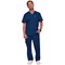 Cherokee Revolution WW670 V Neck Scrub Top, Navy, Size Small