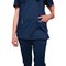 Cherokee WW610 Revolution Mock Wrap Top, Navy, 2XL
