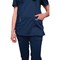 Cherokee WW610 Revolution Mock Wrap Top, Navy, 3XL