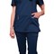 Cherokee WW610 Revolution Mock Wrap Top, Navy, Large