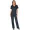 Cherokee WW610 Revolution Mock Wrap Top, Pewter, XL