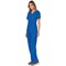 Cherokee WW610 Revolution Mock Wrap Top, Royal Blue, Medium