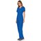 Cherokee WW610 Revolution Mock Wrap Top, Royal Blue, 2XS