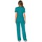 Cherokee WW610 Revolution Mock Wrap Top, Teal Blue, 2XS