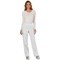 Cherokee Revolution WW110 Women's Mid-Rise Cargo Scrub Trousers, White, 2XL