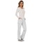 Cherokee Revolution WW110 Women's Mid-Rise Cargo Scrub Trousers, White, 2XS