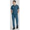 Skechers Slip-ins Rebound Knit Scrub Trousers, Bahama Blue, Small, Short Leg
