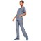 Cherokee Unisex Scrub Top, Grey, 2XL