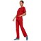 Cherokee 4700 Unisex Scrub Top, Red, 2XS
