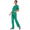 Cherokee Unisex Scrub Top, Surgical Green, Small